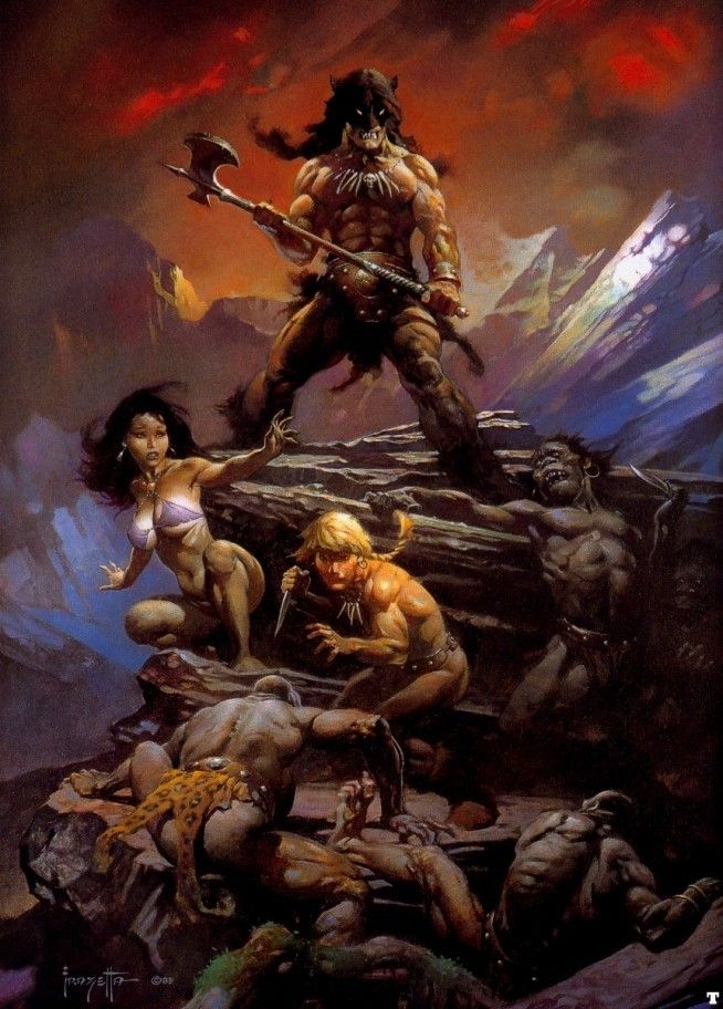 Frank Frazetta Fire and Ice Movie Poster